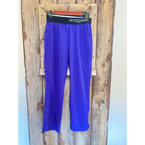 SKETCHERS BREEZE THREE POCKET MID RISE STRAIGHT LEG WOMENS SCRUBS PANTS SIZE MED - Picture 1 of 16
